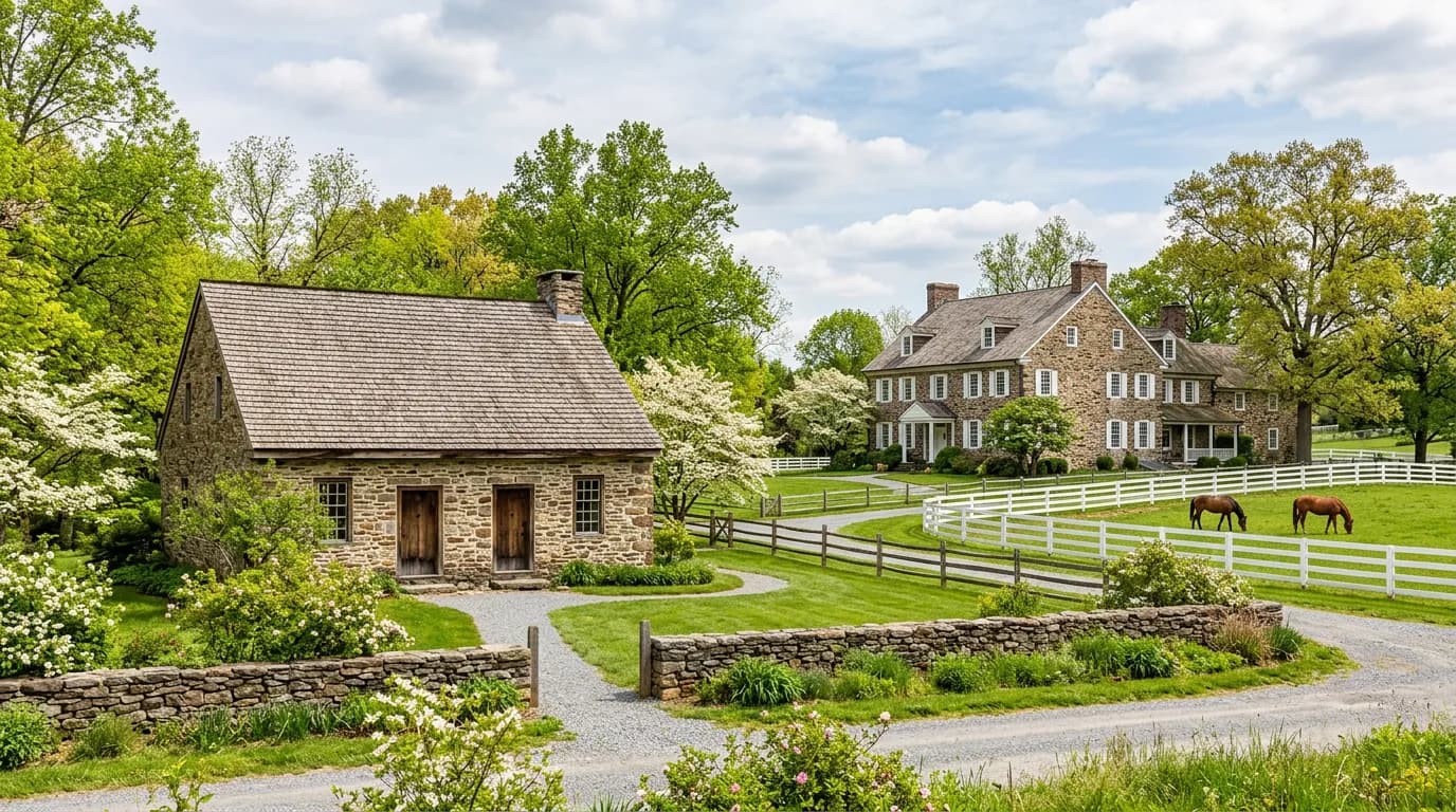 Newtown Square in Delaware County, PA