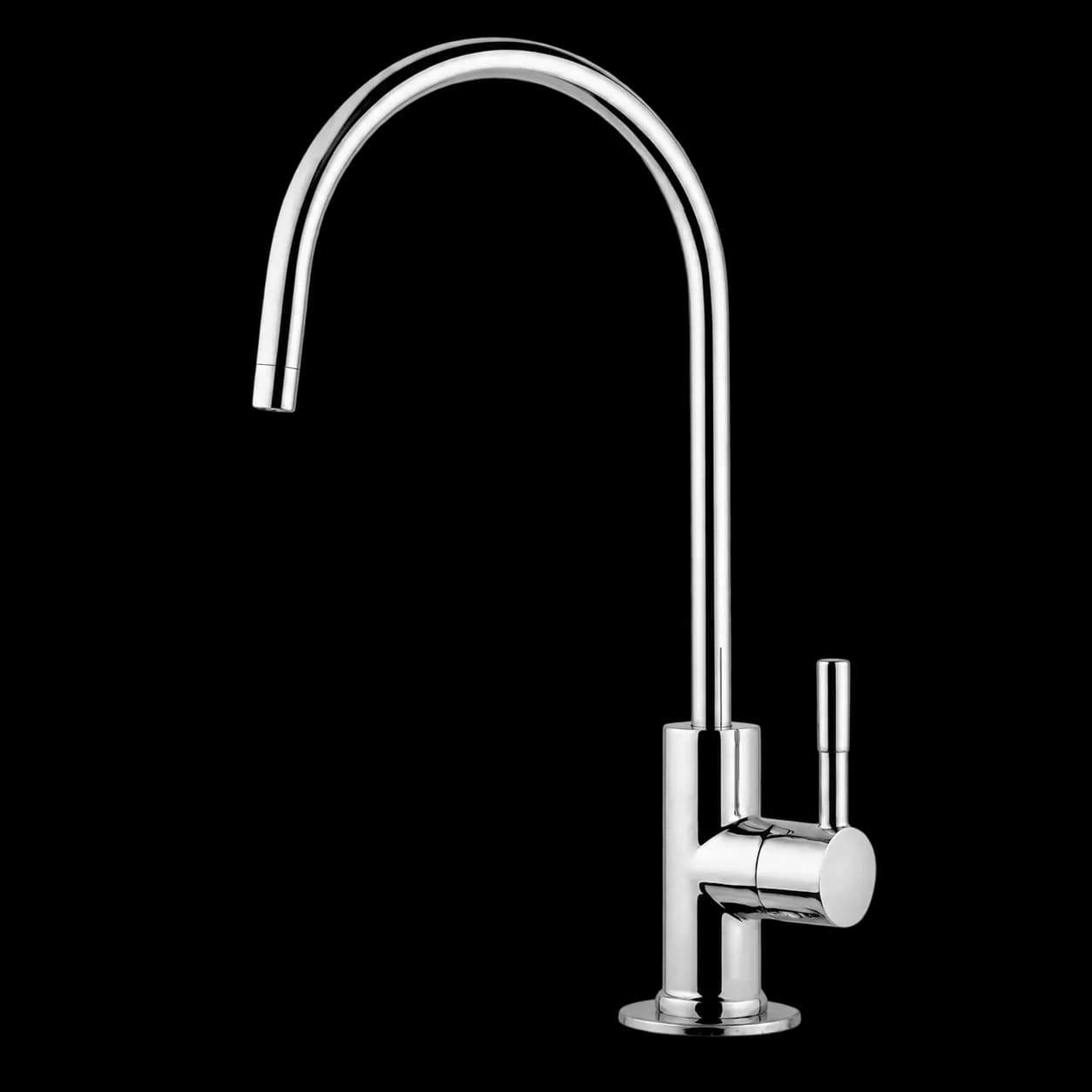 Chrome drinking water faucet