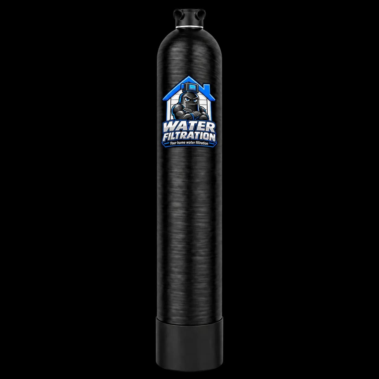 Whole-home salt-free water conditioner tank